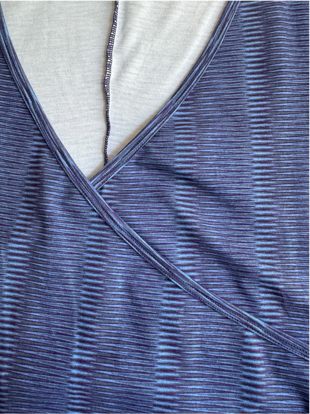 PrAna Nadia Short Sleeve Faux Wrap Dress Size Large - Picture 9 of 9